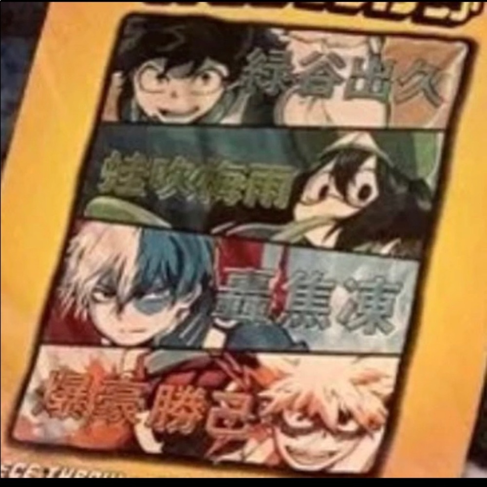 Nwt My Hero Academia throw blanket